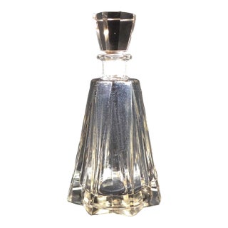Vintage Cut Crystal Star Shaped Decanter For Sale