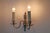 1980s Neoclassical Louis XVI Regency Style 2-Light Wall Lights in Silver, Italy, 1980s, Set of 3 For Sale - Image 5 of 8
