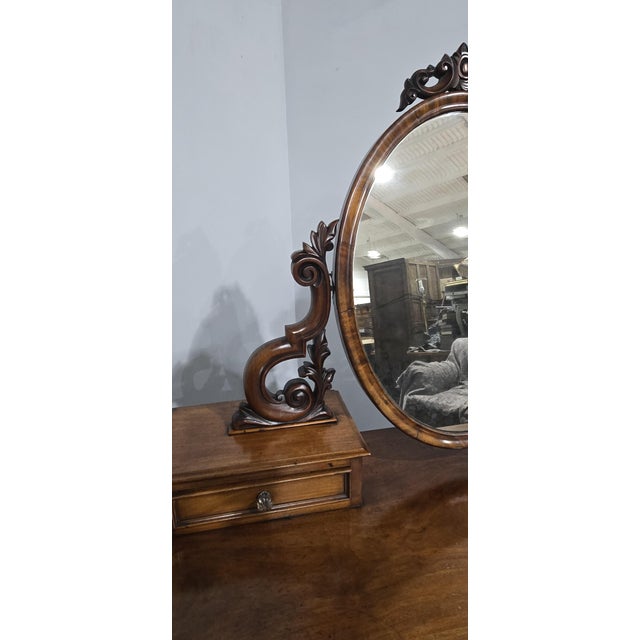 Wood Victorian Mahogany Dressing Table, 1880 For Sale - Image 7 of 16