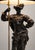 A 19th-Century Large Spelter Lamp Depicting a Cavalier Figure. For Sale - Image 4 of 5