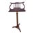 Vintage Wooden Adjustable Lyre Music Stand With Tripod Base For Sale