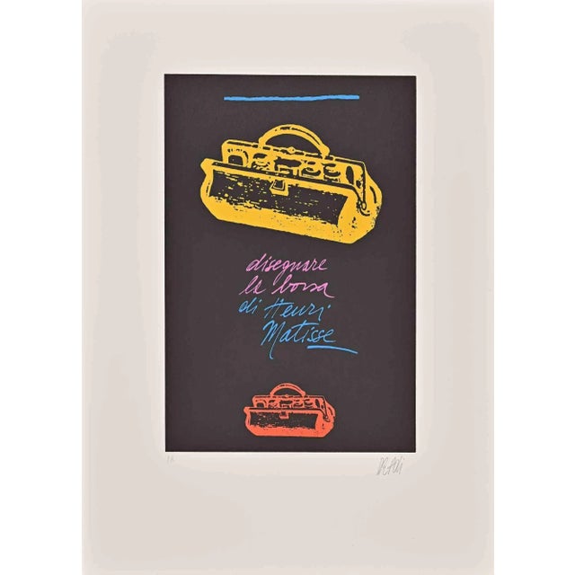 Modern Fabio De Poli, Bag, Lithograph, Late 20th Century For Sale - Image 3 of 3