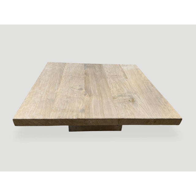 Andrianna Shamaris Signature St. Barts Teak Wood Coffee Table For Sale - Image 17 of 18