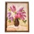 Vintage Original Oil Painting “Lilacs in Vase” in Wood Frame For Sale