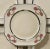 Art Deco Design.: Square with Scalloped Edges Trimmed in Silver This set of 5 pretty porcelain dessert plates feature...