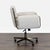 Crate & Barrel Crate and Barrel Modern Upholstered Office Chair With Metal Base For Sale - Image 4 of 10
