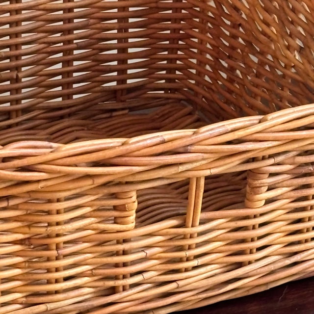 Vintage French-Style Tapered Storage Basket For Sale In Baltimore - Image 6 of 10