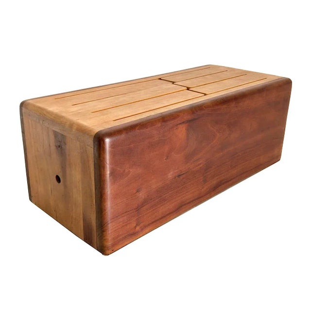 Vintage Hand Crafted Wood Slit/Tongue Drum For Sale - Image 4 of 13