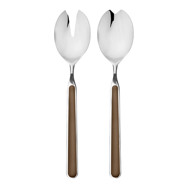 Mepra Fantasia 2-Piece Salad Servers Set, Tobacco For Sale