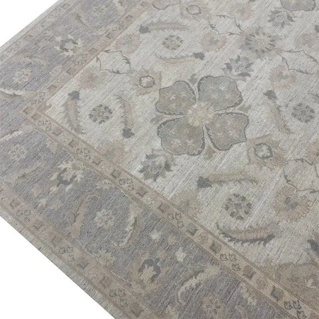 Handwoven Oushak Style Area Rug 9’1″ X 11’7″ For Sale In Dallas - Image 6 of 11