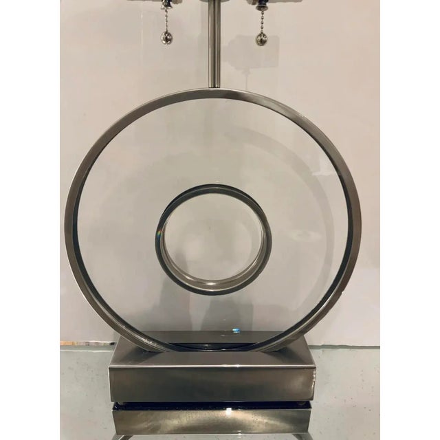 Modern Bill Sofield for Baker Modern Discus Table Lamp For Sale - Image 3 of 4