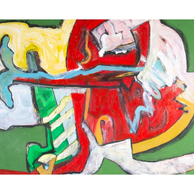 Paper Abstract Acrylic Painting by James L. Bruch For Sale - Image 7 of 7