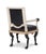 2020s Tara Shaw for Century Furniture Robert Arm Chair - Black Leather For Sale - Image 5 of 6