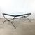 Sculptural Patinated Iron and Beveled Glass Coffee Table For Sale - Image 9 of 14