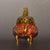 Chinese Vintage Chinese Cloisonné Tripod Censer With Dragon Handles and Lion Finial - 652g For Sale - Image 3 of 9