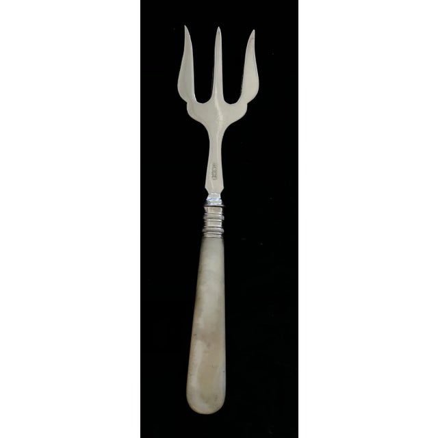 British Mother of Pearl Bread/Toast Fork. Great hostess gift! DETAILS Country: UK Condition: Very Good Year: 1880?...