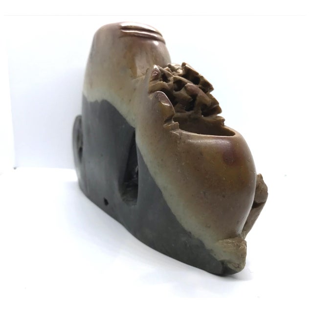 Vintage Pretty Soapstone Holder For Sale - Image 4 of 11