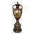 Antique Hand Painted Royal Vienna Porcelain Cobalt Gold Lidded Vase Mini Urn For Sale