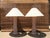 Terra Cota Banana Leaf Table Lamps - a Pair For Sale - Image 10 of 12