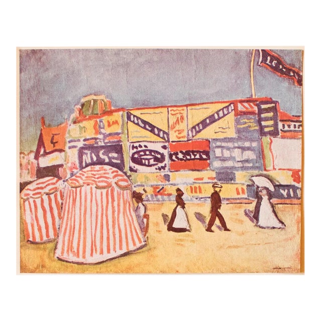 1948 After Albert Marquet "The Posters in Trouville", Second Edition Parisian Lithograph For Sale
