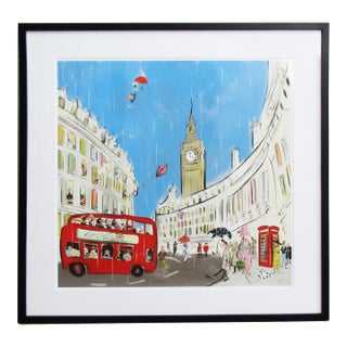 Grace Travels the World: London, Framed Print For Sale