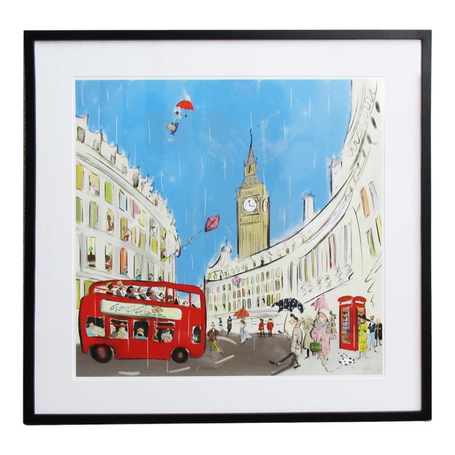 Grace Travels the World: London, Framed Print For Sale