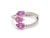 Natural 1.43 cts pink sapphire with 0.32 cts diamond ring in 18k gold For Sale - Image 16 of 18