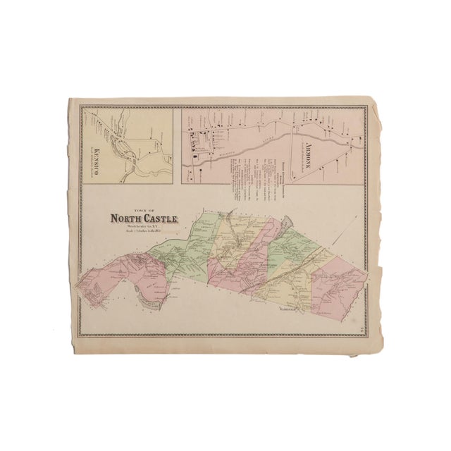 Antique Map of Armonk and North Castle Ny Chairish