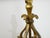 Pair of French Midcentury Gilt Metal Table Lamps with Scrolls and Fleur de Lys For Sale In Atlanta - Image 6 of 8