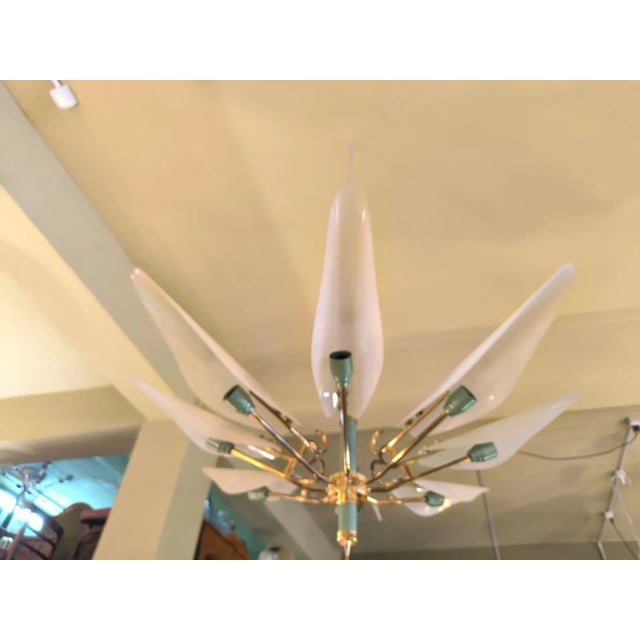 1960s Sputnik Glass Chandelier, 1960s For Sale - Image 5 of 8