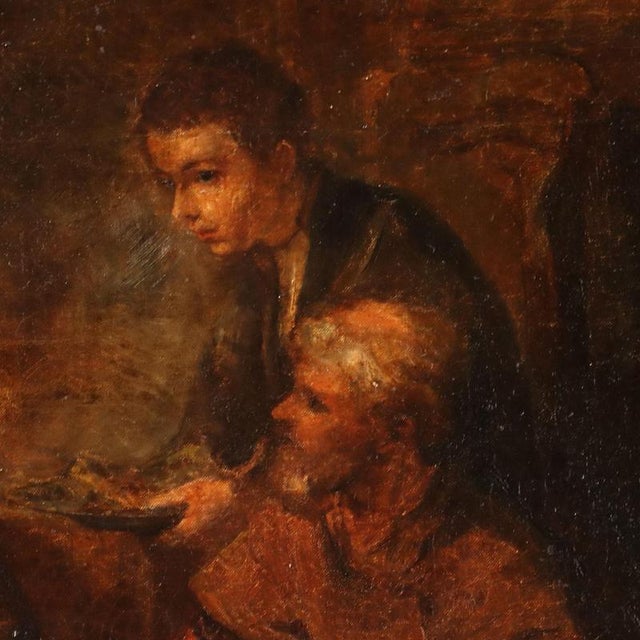 After Rembrandt, Supper at Emmaus, Oil Painting on Canvas, Framed For Sale - Image 6 of 12