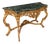 Large Scale Italian Louis XV Carved Giltwood Console Table W/ Verde Marble Top For Sale