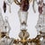 Gold Large Louis XV Style Cage Chandelier with Crystal Pendants and Amethyst Drops, 1950 For Sale - Image 8 of 18