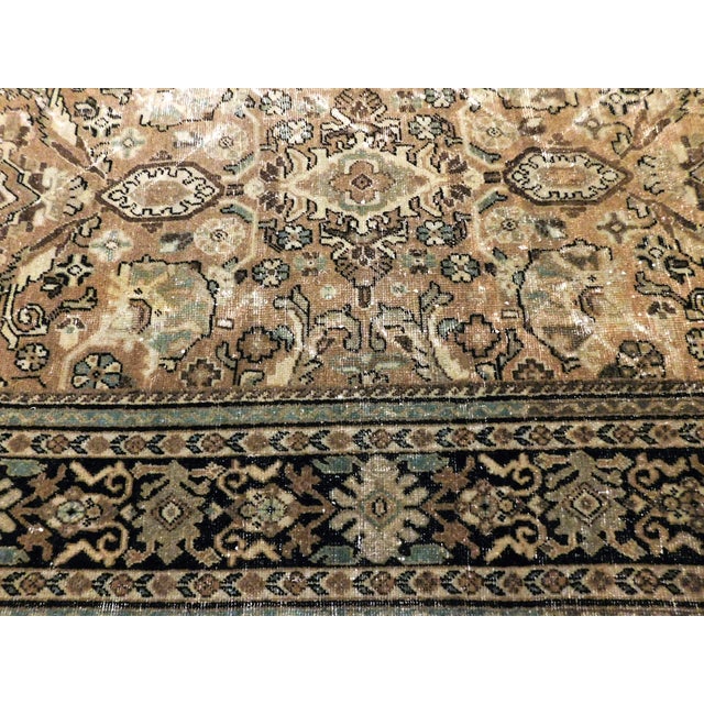 Antique Persian Mahal rug with all all over pattern. Wool pile on cotton Foundation.