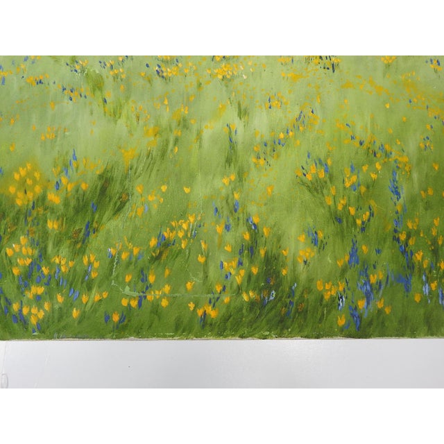 1974 Mountain Wildflower Valley Landscape Painting For Sale - Image 9 of 10