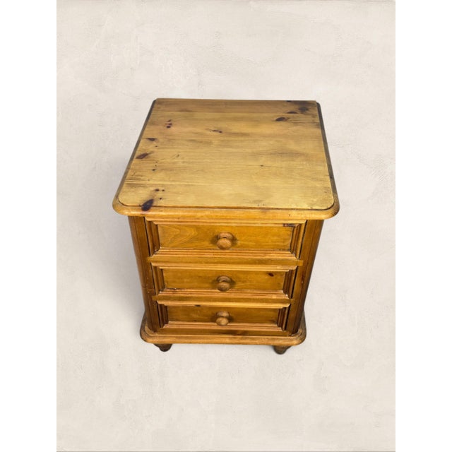 Vintage English Small Pine Chest of Drawers For Sale - Image 9 of 12