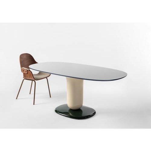 Not Yet Made - Made To Order Blue 190 Explorer Dining Table with Glass by Jaime Hayon for BD Barcelona For Sale - Image 5 of 13