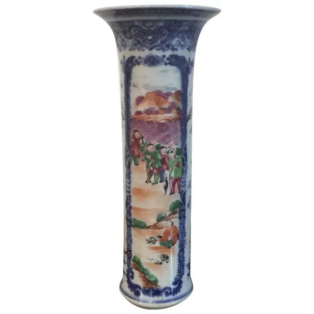 18th Century Chinese Export Porcelain Decorated Vase For Sale - Image 11 of 11