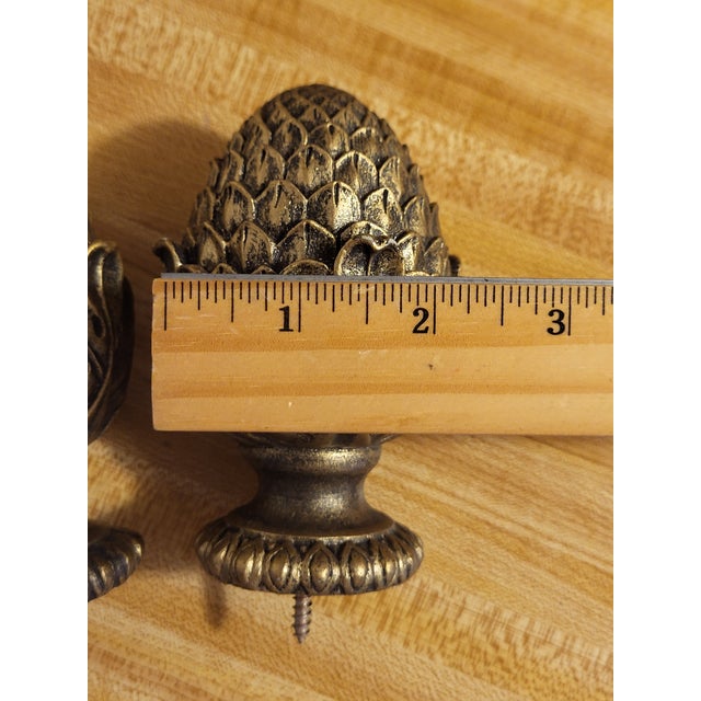 1990s French Style Ceramic Acorn Finials For Sale - Image 9 of 11