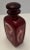 Ruby Red Early 20th Century Cut-To-Clear Royal Ruby Red Bohemian Glass Decanter For Sale - Image 8 of 11