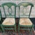 Contemporary Vintage Pottery Barn Napoleon Dining Chairs in Distressed Green With Rush Seats - Set of 4 For Sale - Image 3 of 18