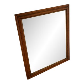 Vintage Wooden Mirror, Early American For Sale