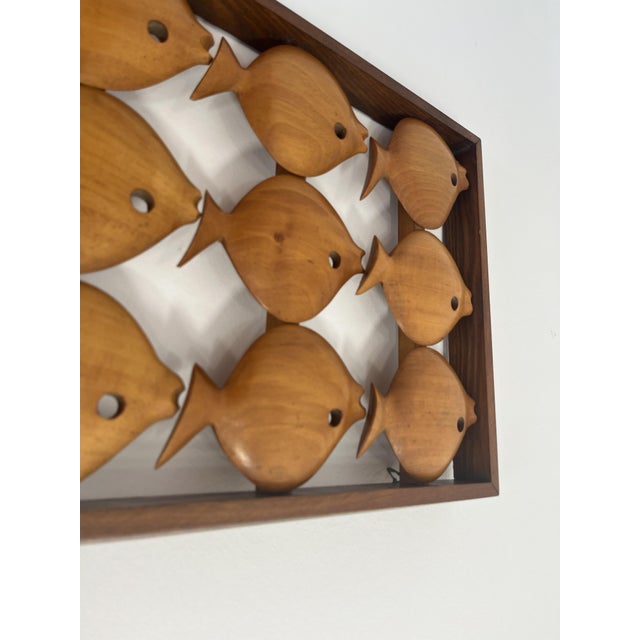 1960s Mid-Century German School of Fish Wall Decoration, 1950s For Sale - Image 5 of 7