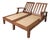 Vintage Gloster Teak Double Chaise Lounge For Sale