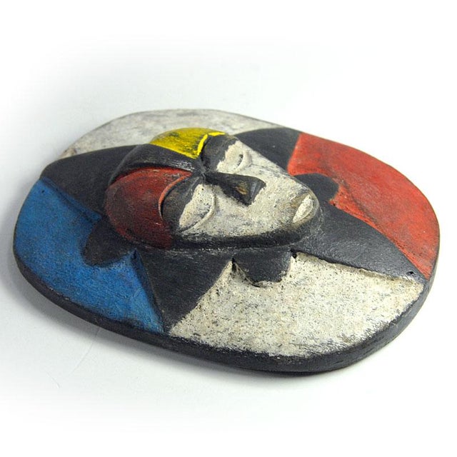 Small Tribal Eket People Mask in Wood, Nigeria, 1970s For Sale - Image 3 of 8