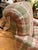 Light Pink Pair of Pink and Green Plaid Upholstered Armchairs For Sale - Image 8 of 10
