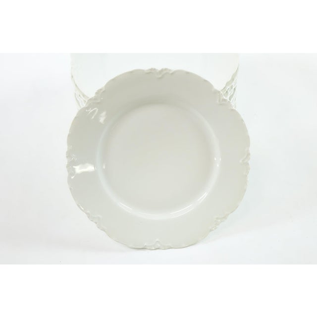 Contemporary Antique Haviland France Ranson White Dinner Plates- Set of 12 For Sale - Image 3 of 3