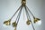 Mid-Century Italian Brass and Opaline Glass Chandelier from Stilnovo, 1950s For Sale - Image 11 of 16