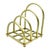 Mid 20th Century Large Brass Letter Rack For Sale