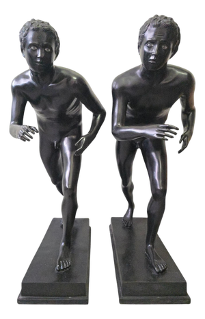 Pompeii Runner Sculptures after the 1st Century BC Originals, 1990, Set of 2